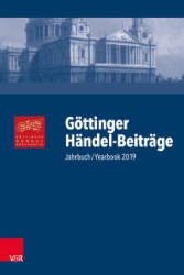 Göttinger Händel-Beiträge. Band 20 (2019)