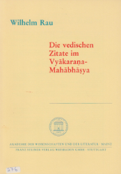 Buchcover Die vedischen Zitate im Vyakarana-Mahabhasya