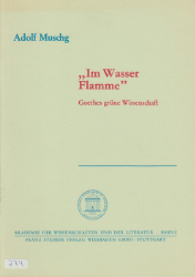 Buchcover: "Im Wasser Flamme"