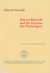 Buchcover: Balzacs Rhetorik und die Literatur der Physiologen