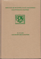 Rheinisch-Westfälische Akademie der Wissenschaften. Geisteswissenschaften; Band 29