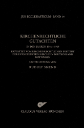 Kirchenrechtliche Gutachten in den Jahren 1946-1969