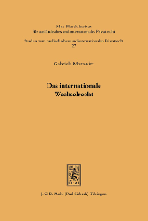 Das internationale Wechselrecht