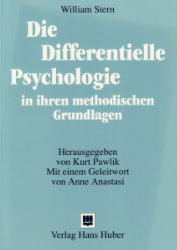 Die Differentielle Psychologie in ihren methodischen Grundlagen