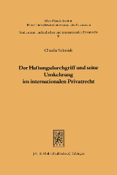 Der Haftungsdurchgriff und seine Umkehrung im internationalen Privatrecht