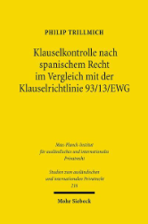 Buchcover Klauselkontrolle nach spanischem Recht im Vergleich mit der Klauselrichtlinie 93/13/EWG ...
