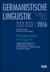 Persuasionsstile in Europa III