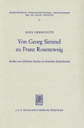 Von Georg Simmel zu Franz Rosenzweig