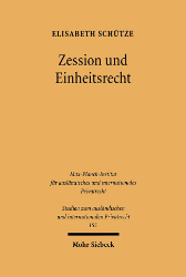 Zession und Einheitsrecht