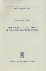 Der Eintritt der Juden in die akademischen Berufe