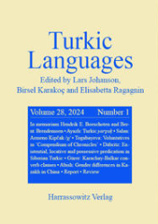 Turkic Languages. Volume 28, Number 1 (2024)
