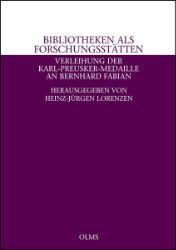 Bibliotheken als Forschungsstätten