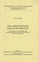 Die normandische Urkundensprache