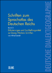 Schriften zum Sprachatlas des Deutschen Reichs. Gesamtausgabe. Band 3