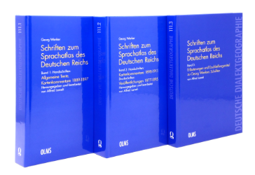 Schriften zum Sprachatlas des Deutschen Reichs. Gesamtausgabe - Wenker, Georg
