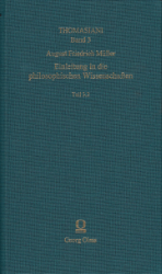 Einleitung in die Philosophischen Wissenschaften. Dritter Theil, Teilband 2