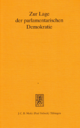 Zur Lage der parlamentarischen Demokratie