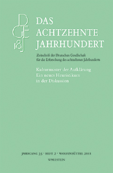 Kulturmuster der Aufklärung: Ein neues Heuristikum in der Diskussion