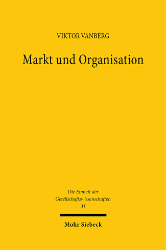 Buchcover Markt und Organisation