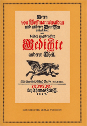 Herrn von Hoffmannswaldau und andrer Deutschen auserlesener und bißher ungedruckter Gedichte. Anderer Theil