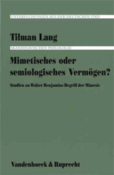 Buchcover Mimetisches oder semiologisches Vermögen?