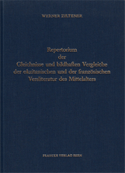 Repertorium der Gleichnisse und bildhaften Vergleiche der okzitanischen und der französischen Versliteratur des Mittelalters