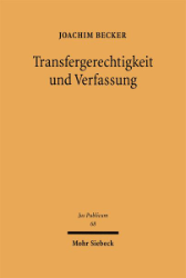 Buchcover Transfergerechtigkeit und Verfassung