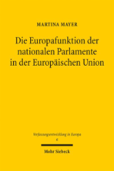 Buchcover Die Europafunktion der nationalen Parlamente in der Europäischen Union
