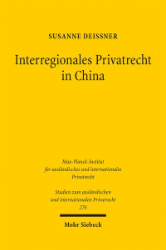 Buchcover Interregionales Privatrecht in China