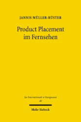 Buchcover Product Placement im Fernsehen