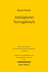 Buchcover Antizipierter Vertragsbruch