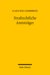 Buchcover Strafrechtliche Amtsträger