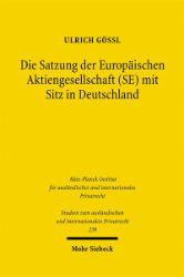 Buchcover Die Satzung der Europäischen Aktiengesellschaft (SE) mit Sitz in Deutschland