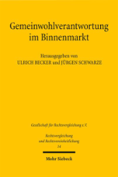 Buchcover Gemeinwohlverantwortung im Binnenmarkt
