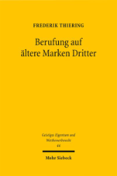 Buchcover Berufung auf ältere Marken Dritter