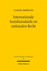 Buchcover Internationale Sozialstandards im nationalen Recht