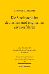 Buchcover Die Streitsache im deutschen und englischen Zivilverfahren