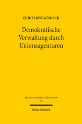 Buchcover Demokratische Verwaltung durch Unionsagenturen