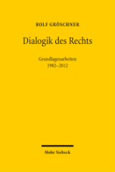 Buchcover Dialogik des Rechts