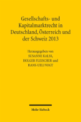 Buchcover: Gesellschafts- und Kapitalmarktrecht in Deutschland, Österreich und der Schweiz 2013