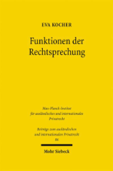 Buchcover Funktionen der Rechtsprechung