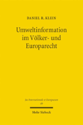 Buchcover Umweltinformation im Völker- und Europarecht
