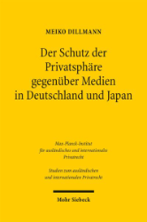 Buchcover Der Schutz der Privatsphäre gegenüber Medien in Deutschland und Japan