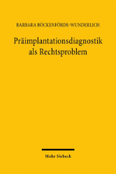 Buchcover Präimplantationsdiagnostik als Rechtsproblem