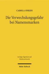Buchcover Die Verwechslungsgefahr bei Namensmarken