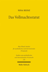 Buchcover Das Vollmachtsstatut