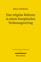 Buchcover Eine religiöse Referenz in einem Europäischen Verfassungsvertrag