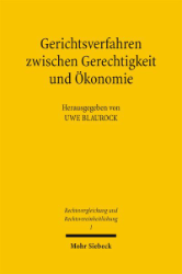Buchcover Gerichtsverfahren zwischen Gerechtigkeit und Ökonomie