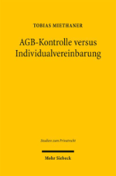 Buchcover AGB-Kontrolle versus Individualvereinbarung