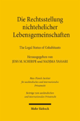 Buchcover Die Rechtsstellung nichtehelicher Lebensgemeinschaften
